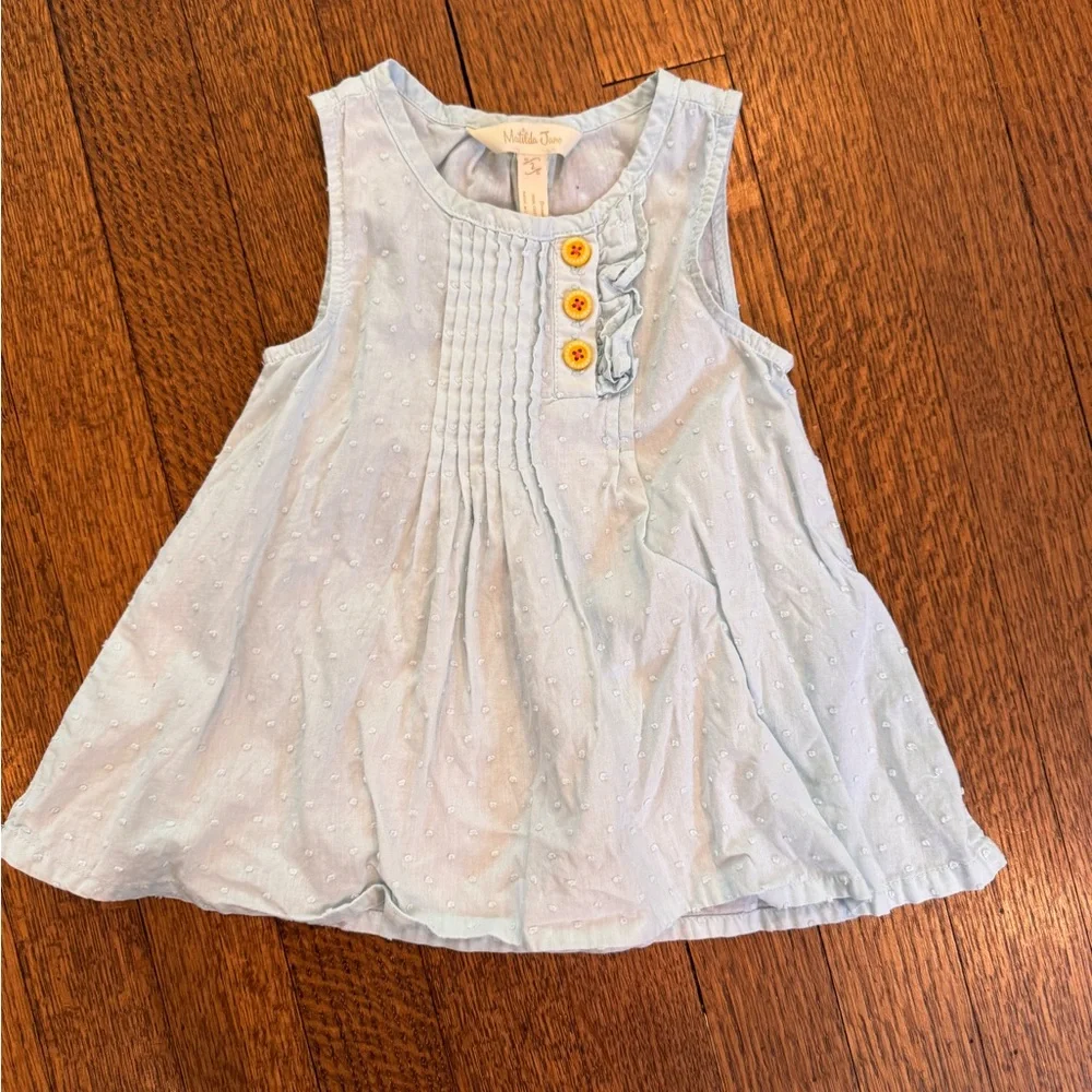 Matilda Jane Swiss dot light blue dress size 2